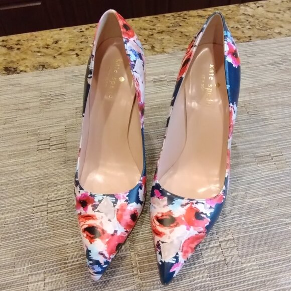 Kate Spade Floral Pumps Size 6.5 - Picture 4 of 12